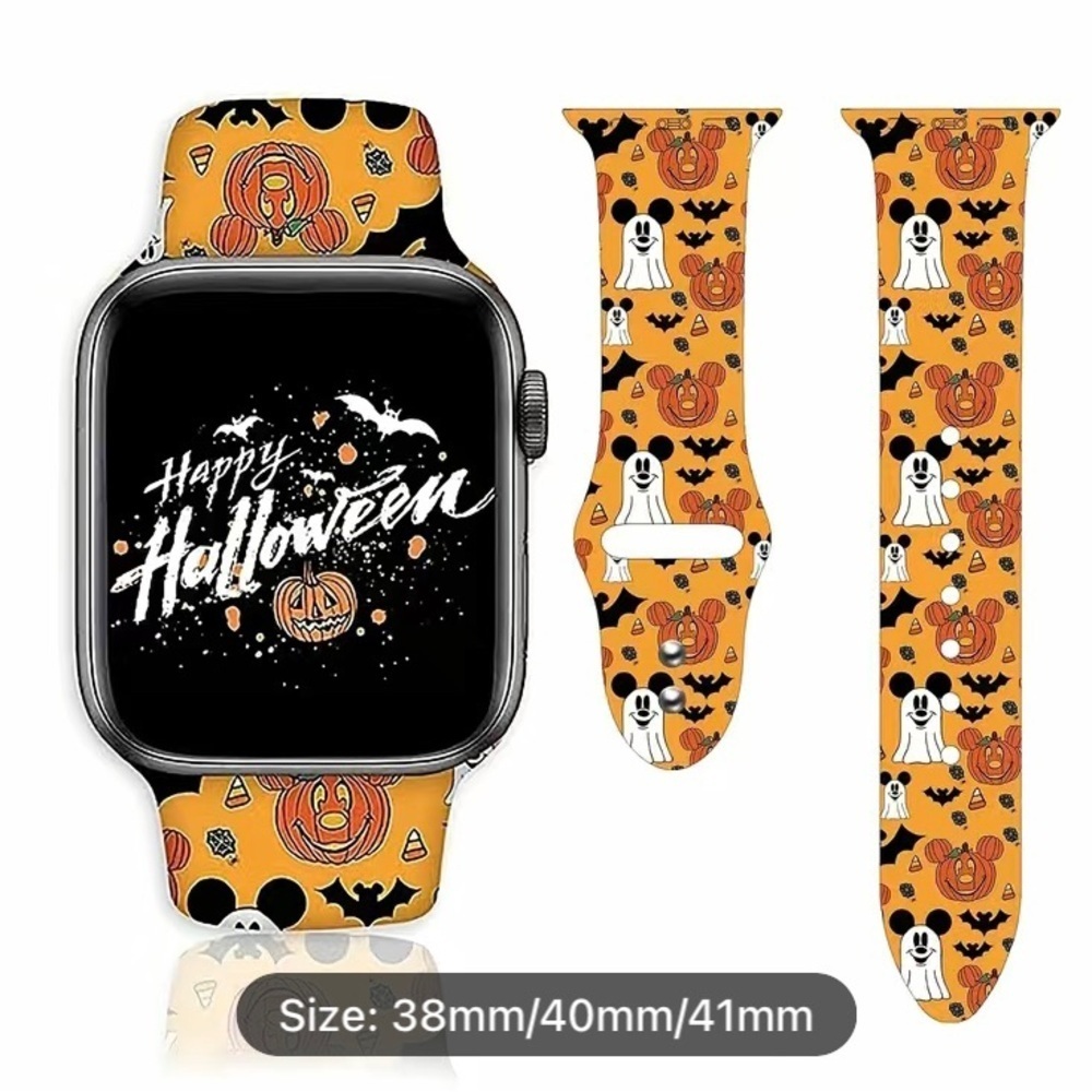 iWatch band Mickey Mouse ghosts and pumpkins